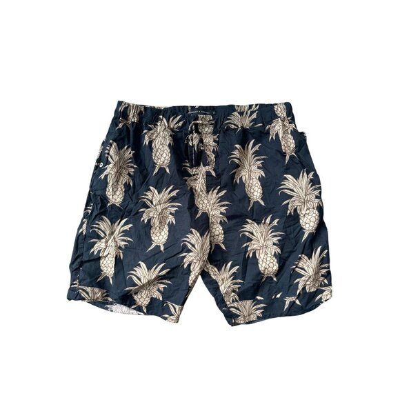 OSMOND & DEMPSEY Men’s Pineapple Print Shorts Size XL - Picture 4 of 6